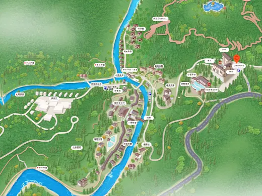 旬邑结合景区手绘地图智慧导览和720全景技术，可以让景区更加“动”起来，为游客提供更加身临其境的导览体验。